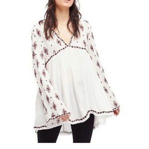 FREE PEOPLE EMBROIDERED TUNIC